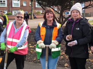 Spring bulb planting in Golden Hill Park